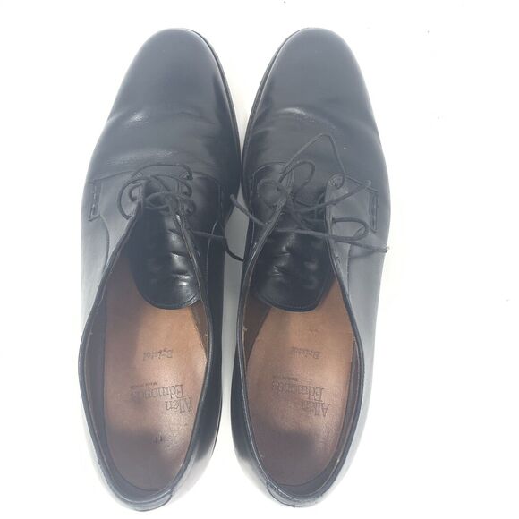 Allen Edmonds Bristol Plain Toe Blucher Leather Sole Black 13 AA Narrow - Picture 7 of 12